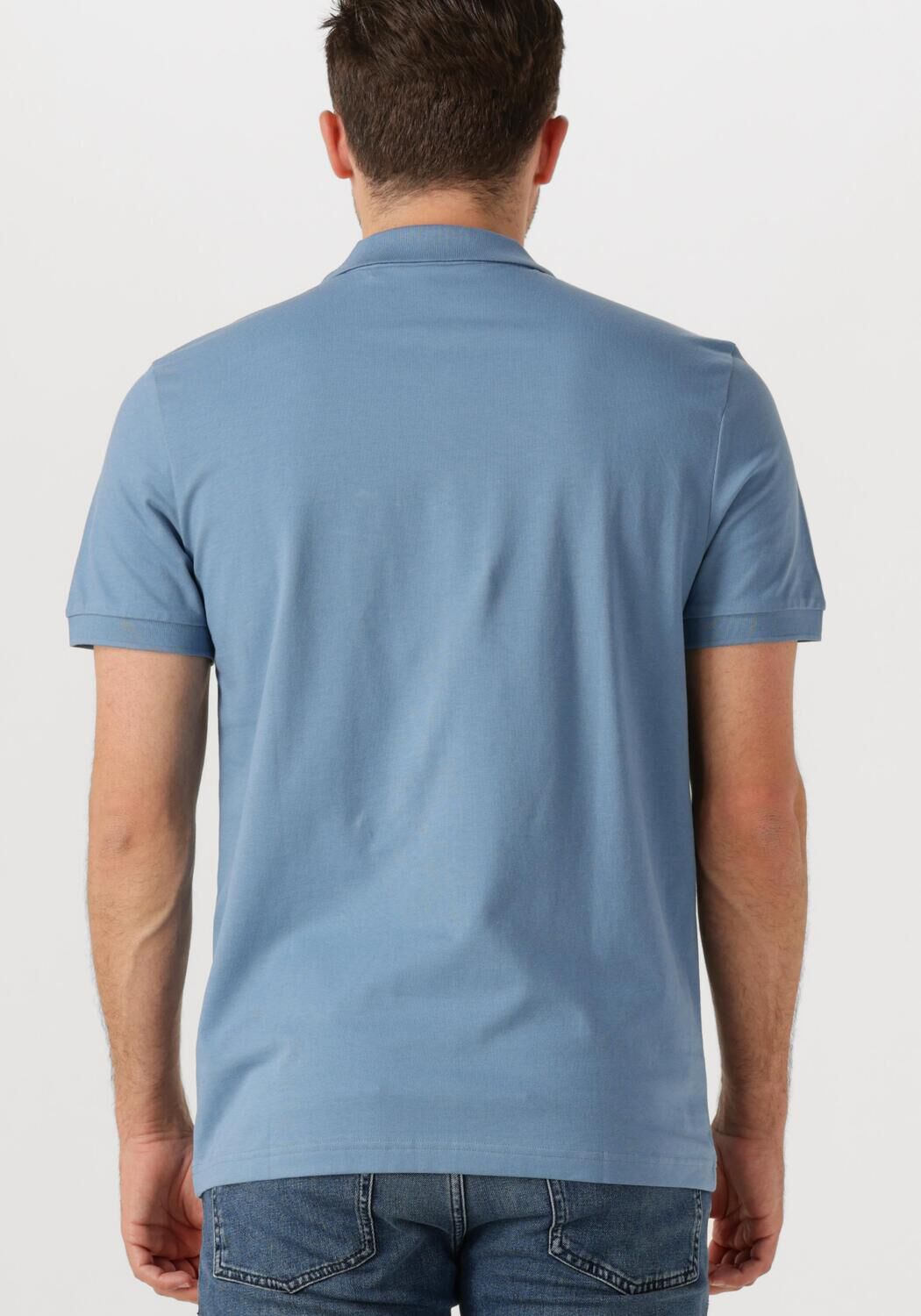 BOSS ORANGE Heren Polo's & T-shirts Passerzip Blauw