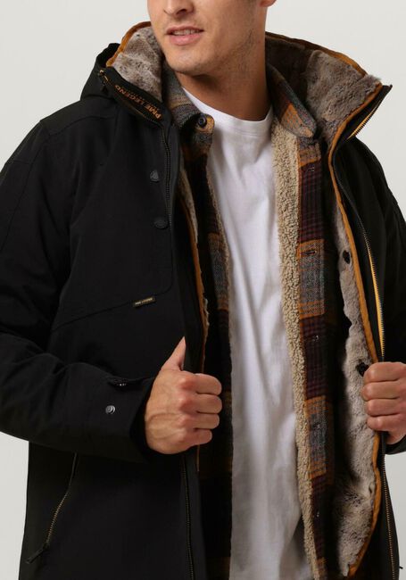Zwarte PME LEGEND Parka's SEMI LONG JACKET SNOWPACK ICON 2.0 TRAIL RIPSTOP - large