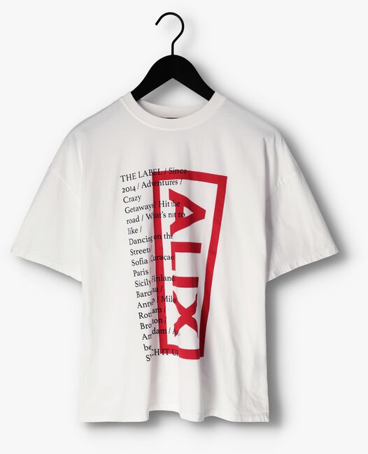 Witte ALIX THE LABEL T-shirt LADIES KNITTED ON TOUR T-SHIRT - large