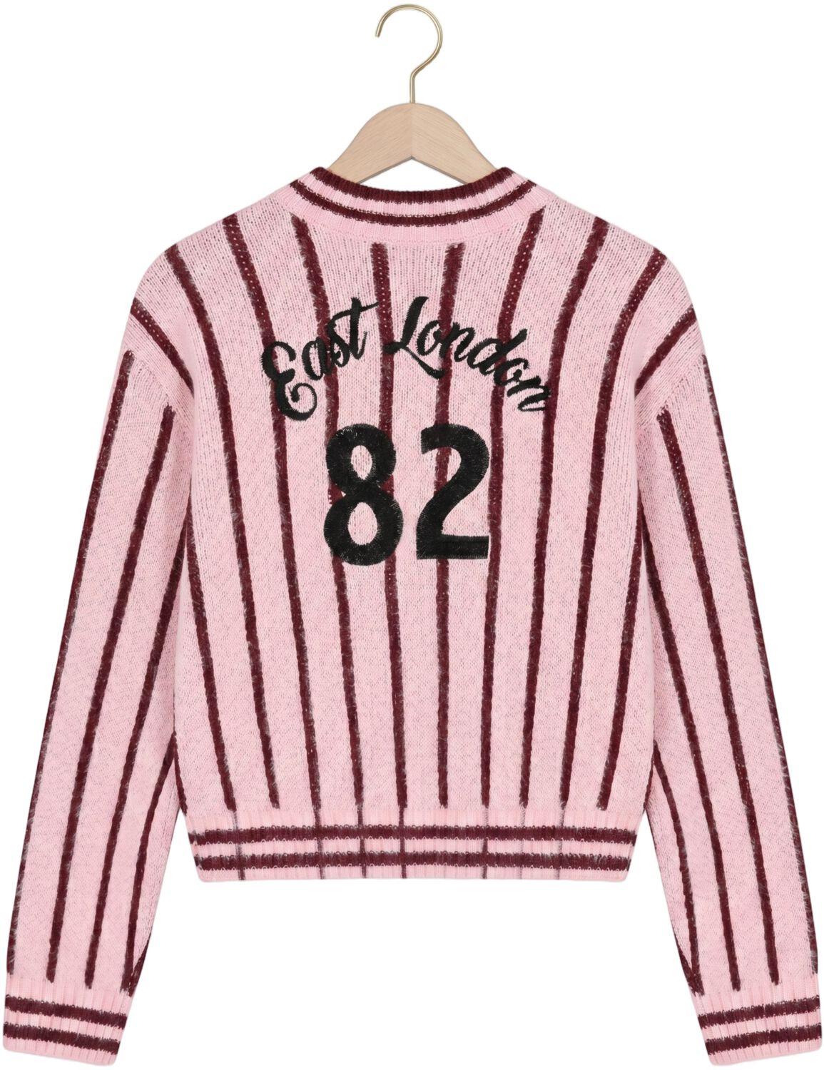 INDIAN BLUE JEANS Meisjes Truien & Vesten Knitwear Fuzzy Stripe Lichtroze
