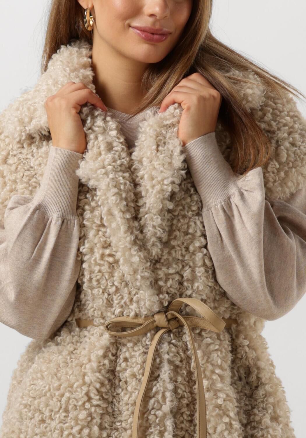 Beige IBANA Gilet CILKA - large