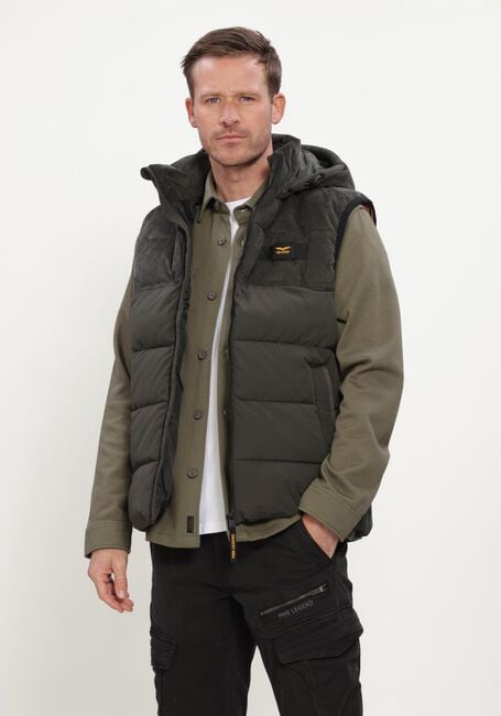Donkergroene PME LEGEND Bodywarmer BODYWARMER GOBBLER BW MIX FABRIC - large