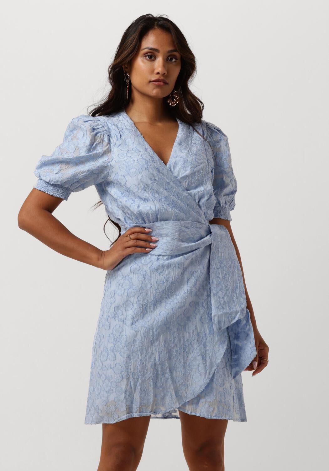 Freebird Blauwe Blossom Mini Jurk Blue Dames