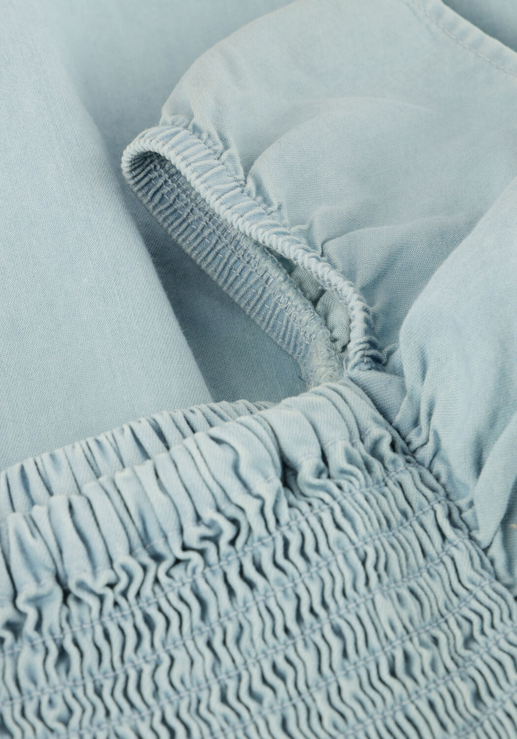 Lichtblauwe DAILY7 Mini jurk RUFFLE DRESS SLEEVELESS - large