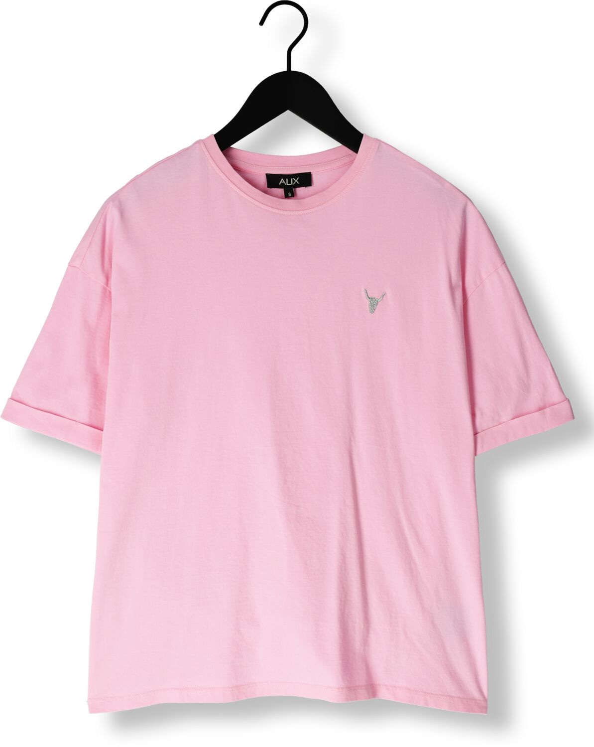 ALIX THE LABEL Dames Tops & T-shirts Ladies Knitted Adventure T-shirt Roze