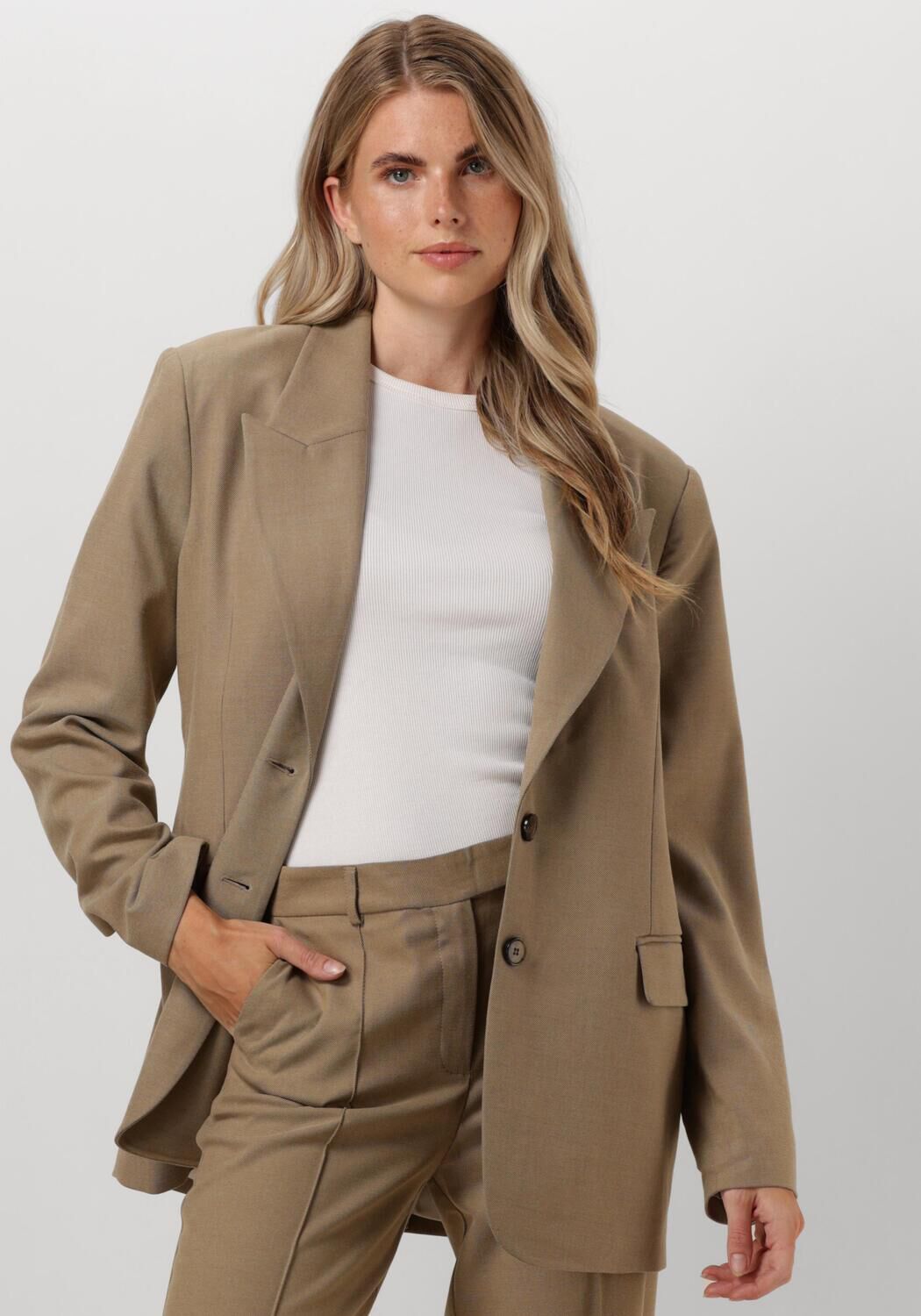 AAIKO Dames Blazers Amanda Twill Vis 350 Taupe