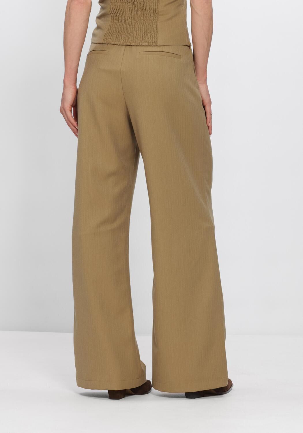 Zand STUDIO AMAYA Wijde broek SOFIE 8 - large