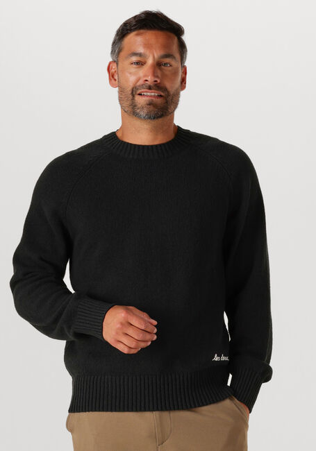 Zwarte LES DEUX Trui BRAD ROUNDNECK KNIT - large