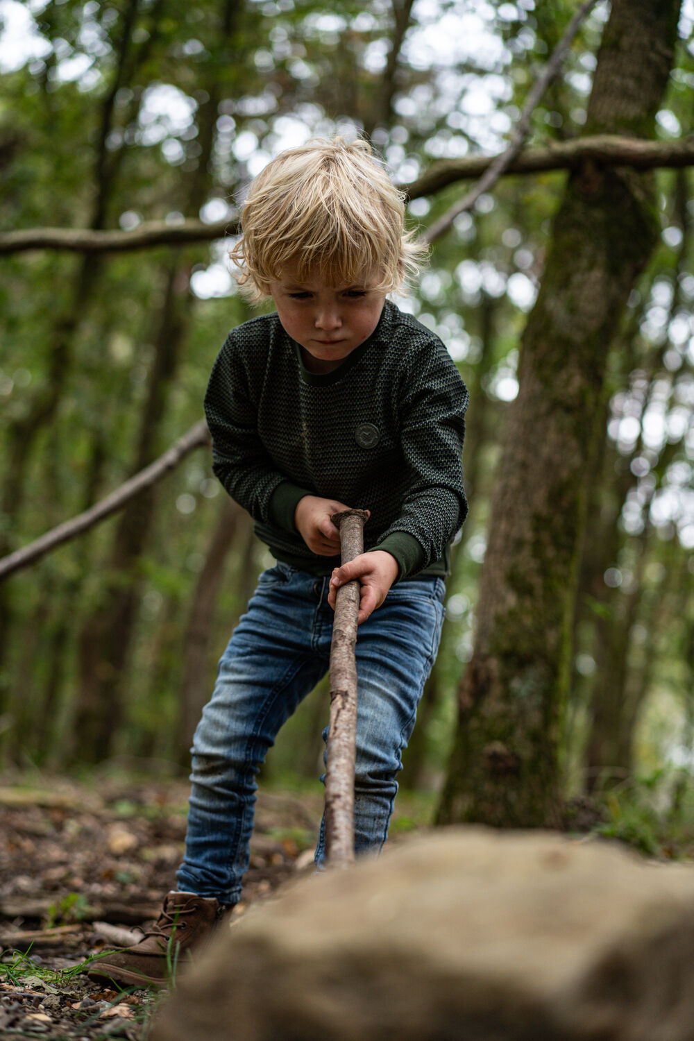 Groene KOKO NOKO Sweater Q52803 - large