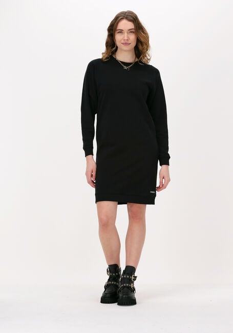 Zwarte SHABBIES Mini jurk SHC0001 SWEAT DRESS - large