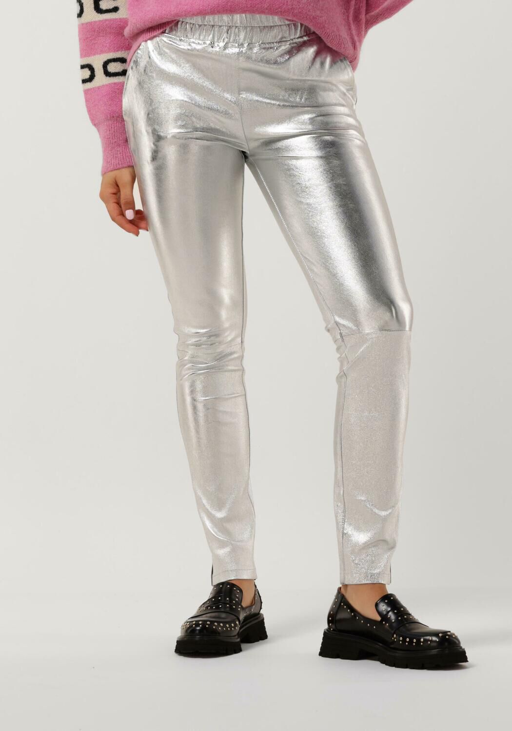 Leren broek glimmend new arrivals