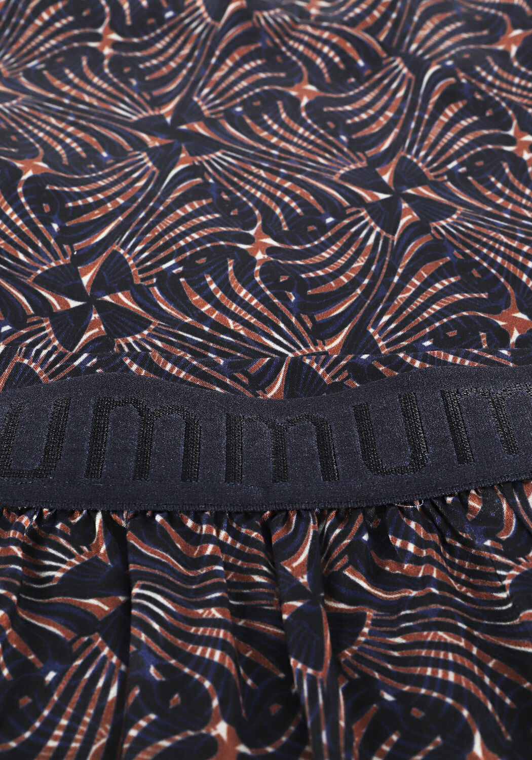 Blauwe SUMMUM Midirok SKIRT ART DECO PRINT - large