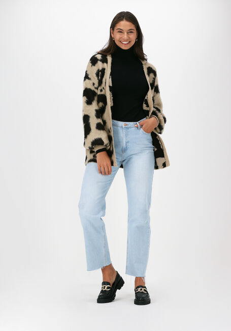 Beige NA-KD Vest LEO KNITTED OVERSIZED BRUSHED  Beige NA-KD Vest LEO KNITTED OVERSIZED BRUSHED  - large