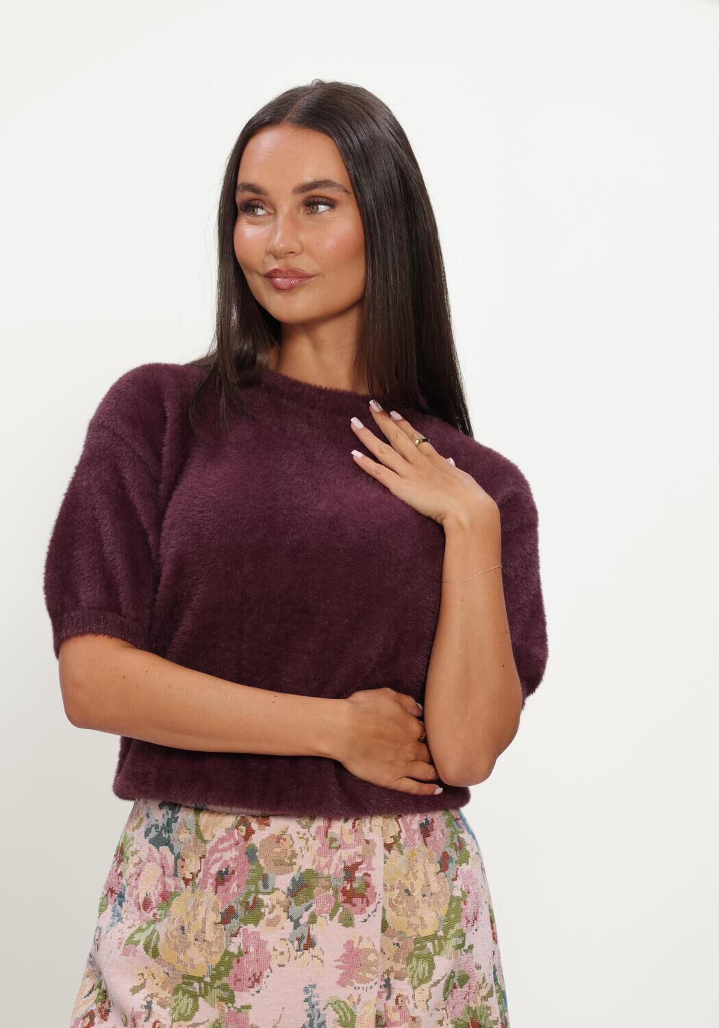 Bordeaux YDENCE Trui KNITTED TOP MARY - large