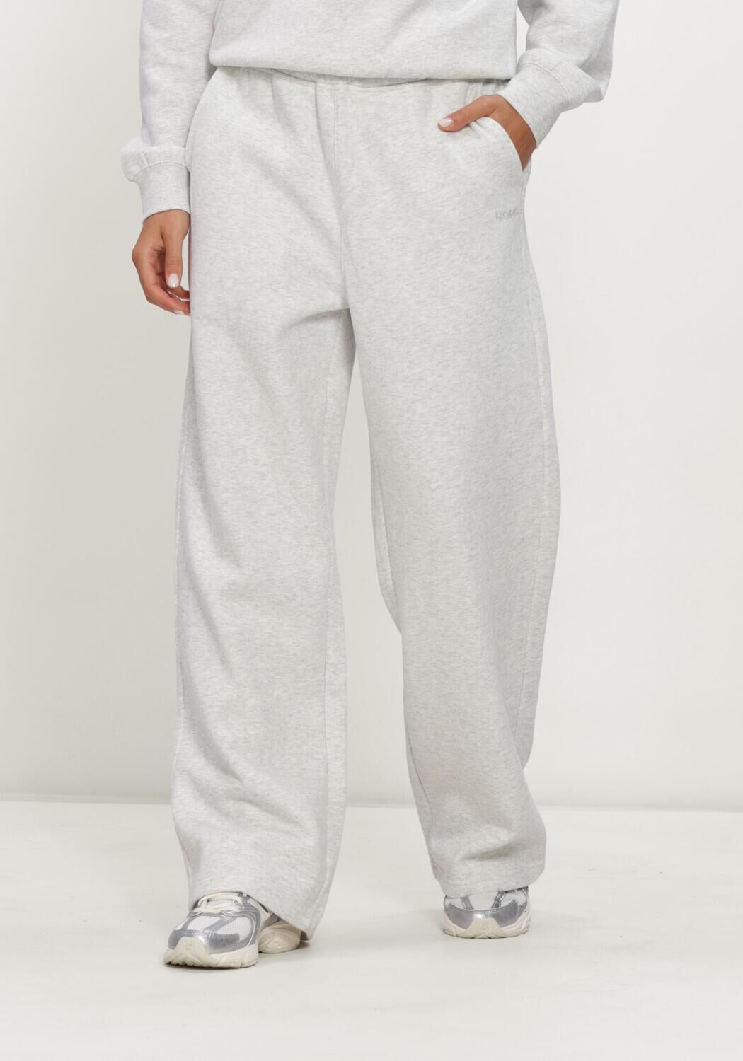 Grijze BJORN BORG Broeken STUDIO OVERSIZED STRAIGHT SWEATPANTS - large