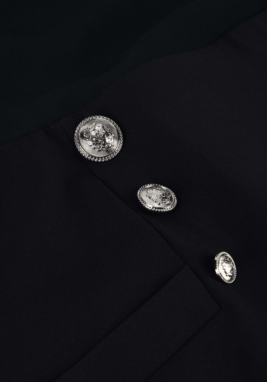 Donkerblauwe LIU JO Mini jurk THRILLER BOTTONI DRESS - large