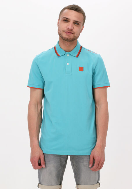 Lichtblauwe PME LEGEND Polo SHORT SLEEVE POLO STRETCH PIQUE - large
