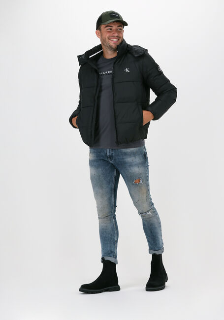 Grijze CALVIN KLEIN T-shirt MIXED INSTIT TECHNIQUE TEE - large