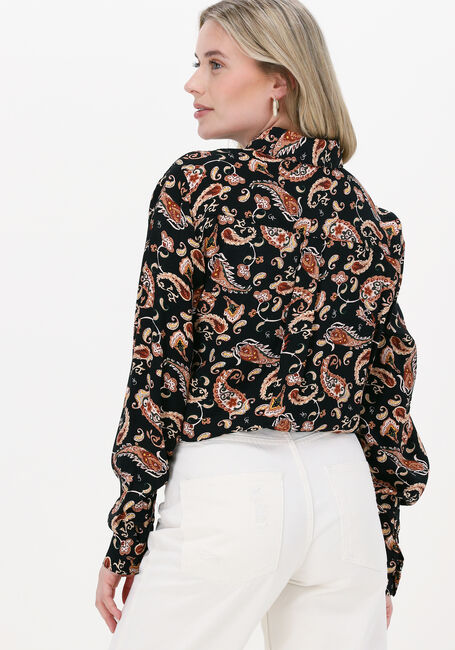 Zwarte COLOURFUL REBEL Blouses LEAN CR PAISLEY LOOSEFIT BLOUSE - large