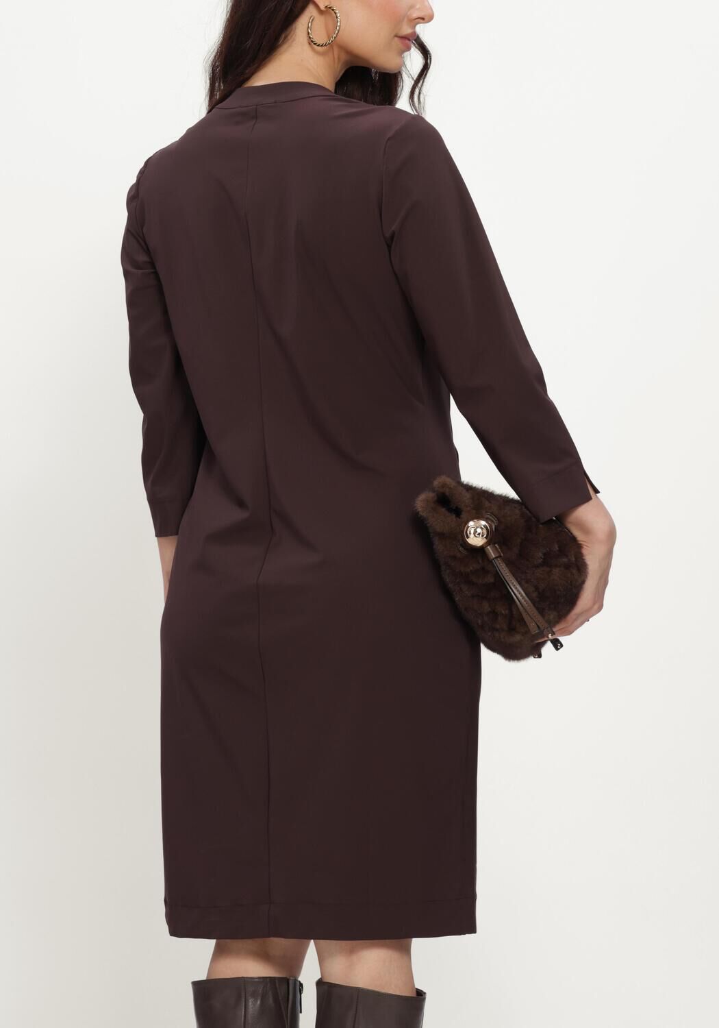 Bruine STUDIO ANNELOES Mini jurk SIMPLICITY DRESS - large