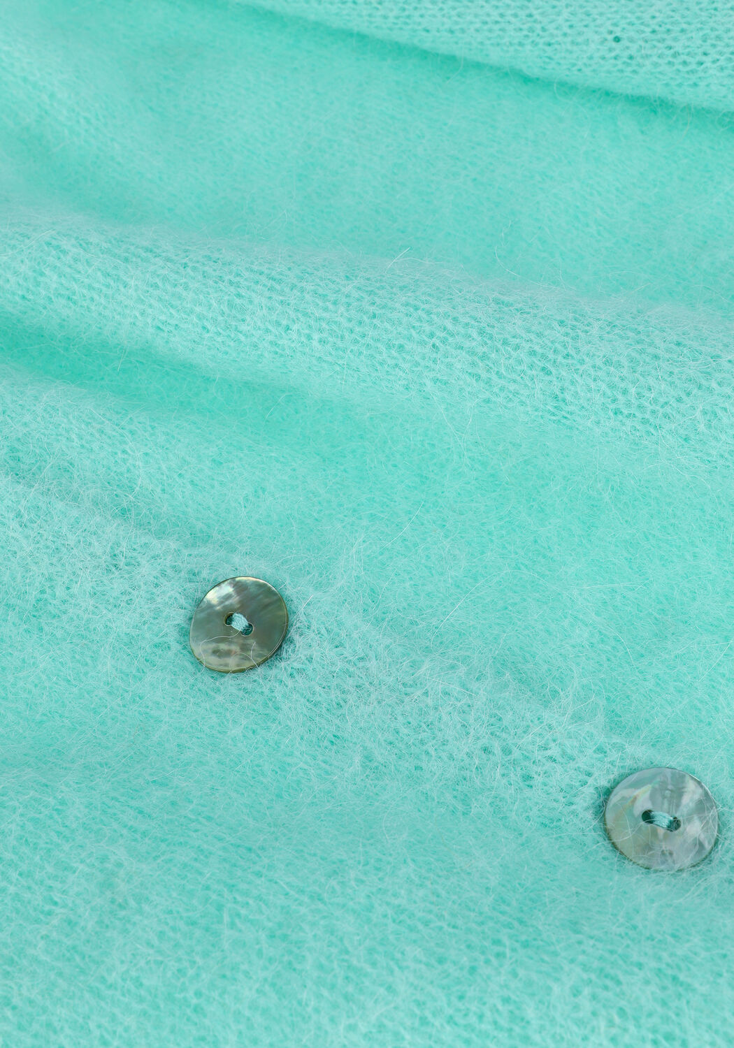 Groene SUMMUM Vest CARDIGAN FEATHER LIGHT ALPACA - large