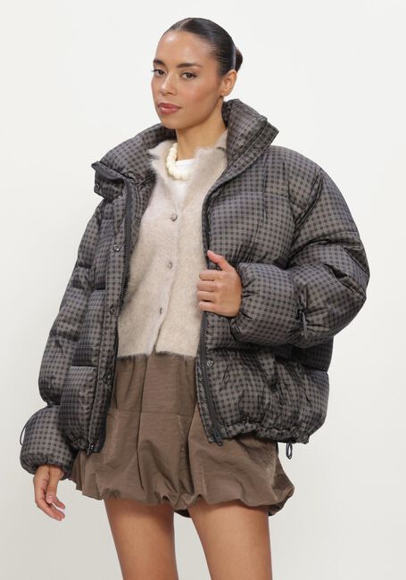 Donkergrijze MODSTR&Ouml;M Gewatteerde jas ODINMD PRINT JACKET - large