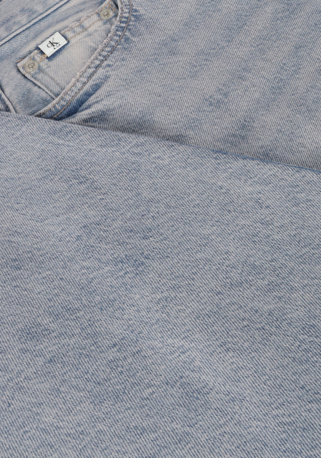 Lichtblauwe CALVIN KLEIN Straight leg jeans HIGH RISE STRAIGHT - large