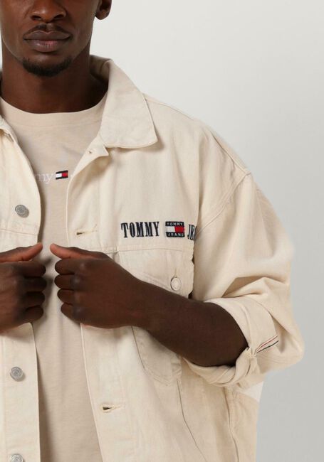Beige TOMMY JEANS Spijkerjas AIDEN OVERSIZED DNM JAKT BG7095 - large
