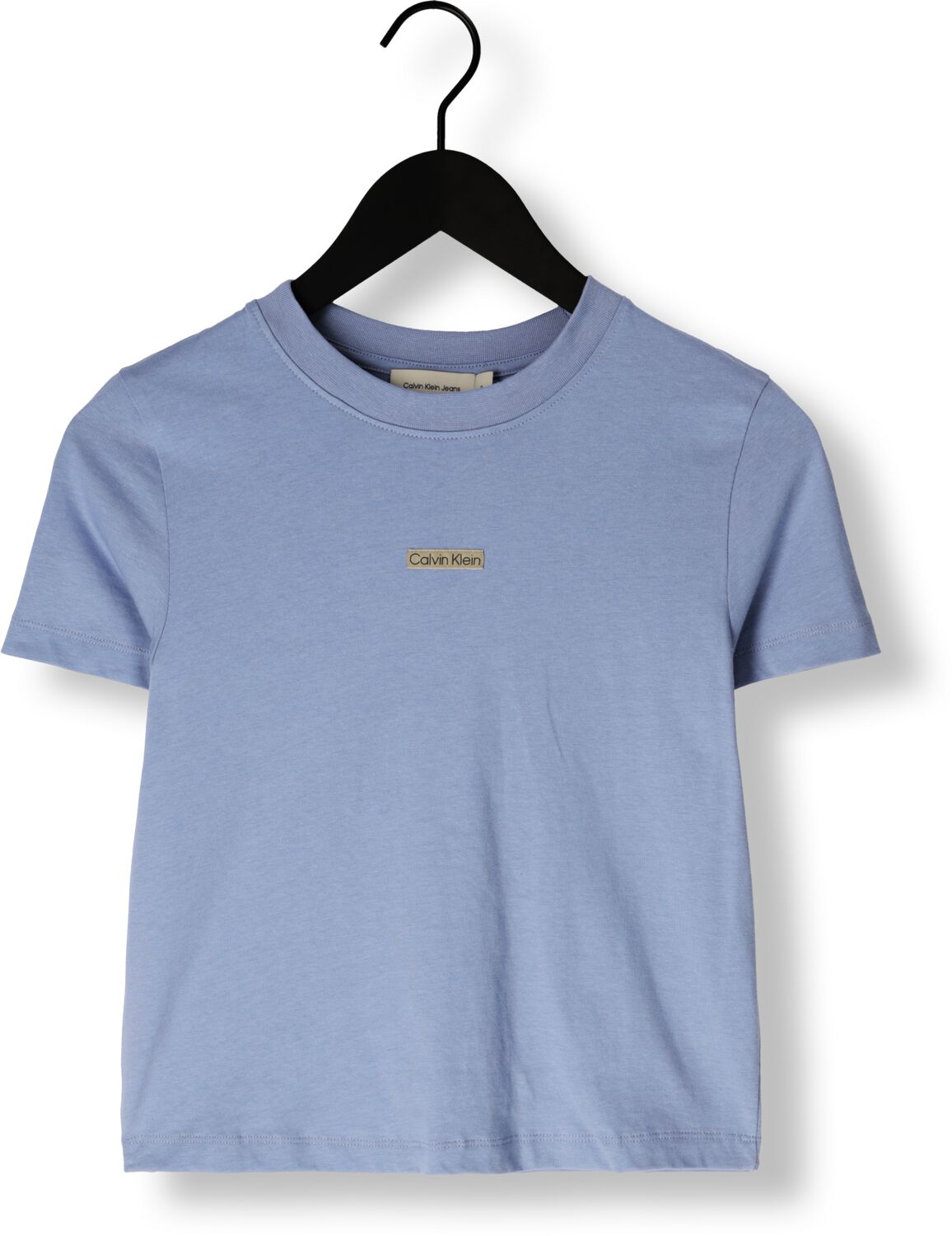 CALVIN KLEIN Dames Tops & T-shirts Placed Institutional Baby Tee Blauw