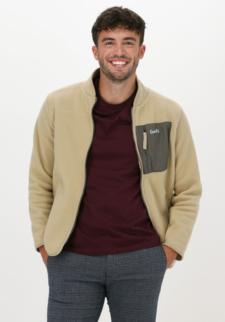 Khaki FORÉT Vest SILENCE FLEECE JACKET - large