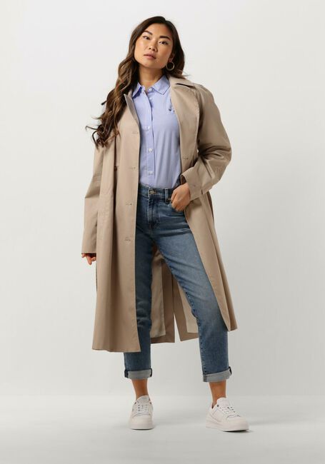 Lichtblauwe TOMMY HILFIGER Blouses ESSENTIAL STP REGULAR SHIRT - large