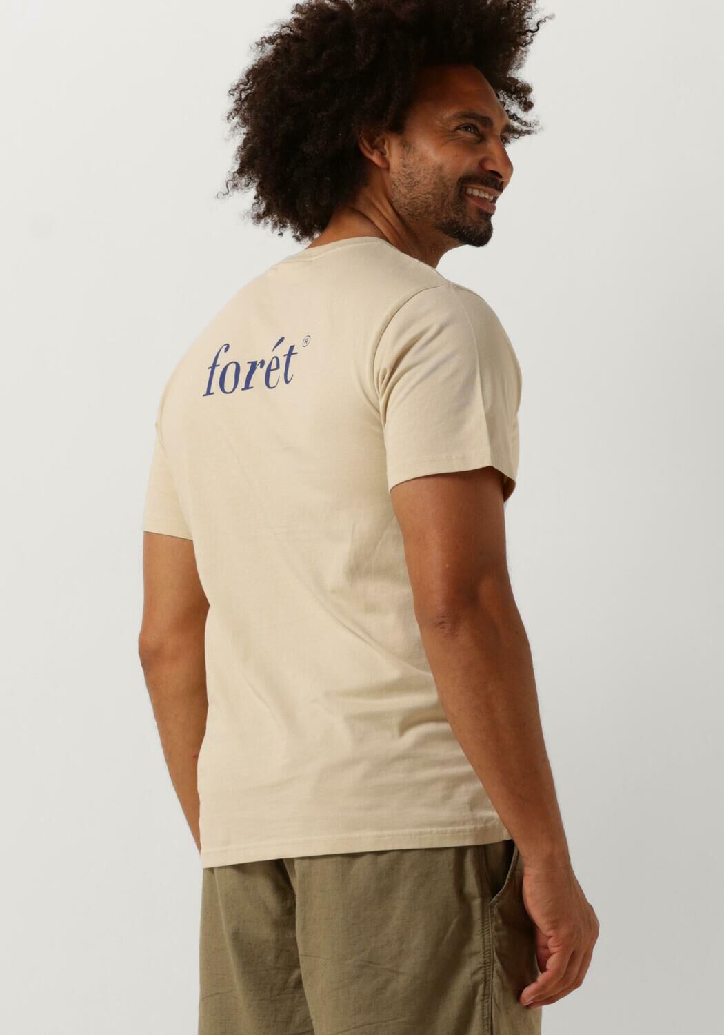 FORÉT Forét Heren Polo's & T-shirts Still T-shirt Zand