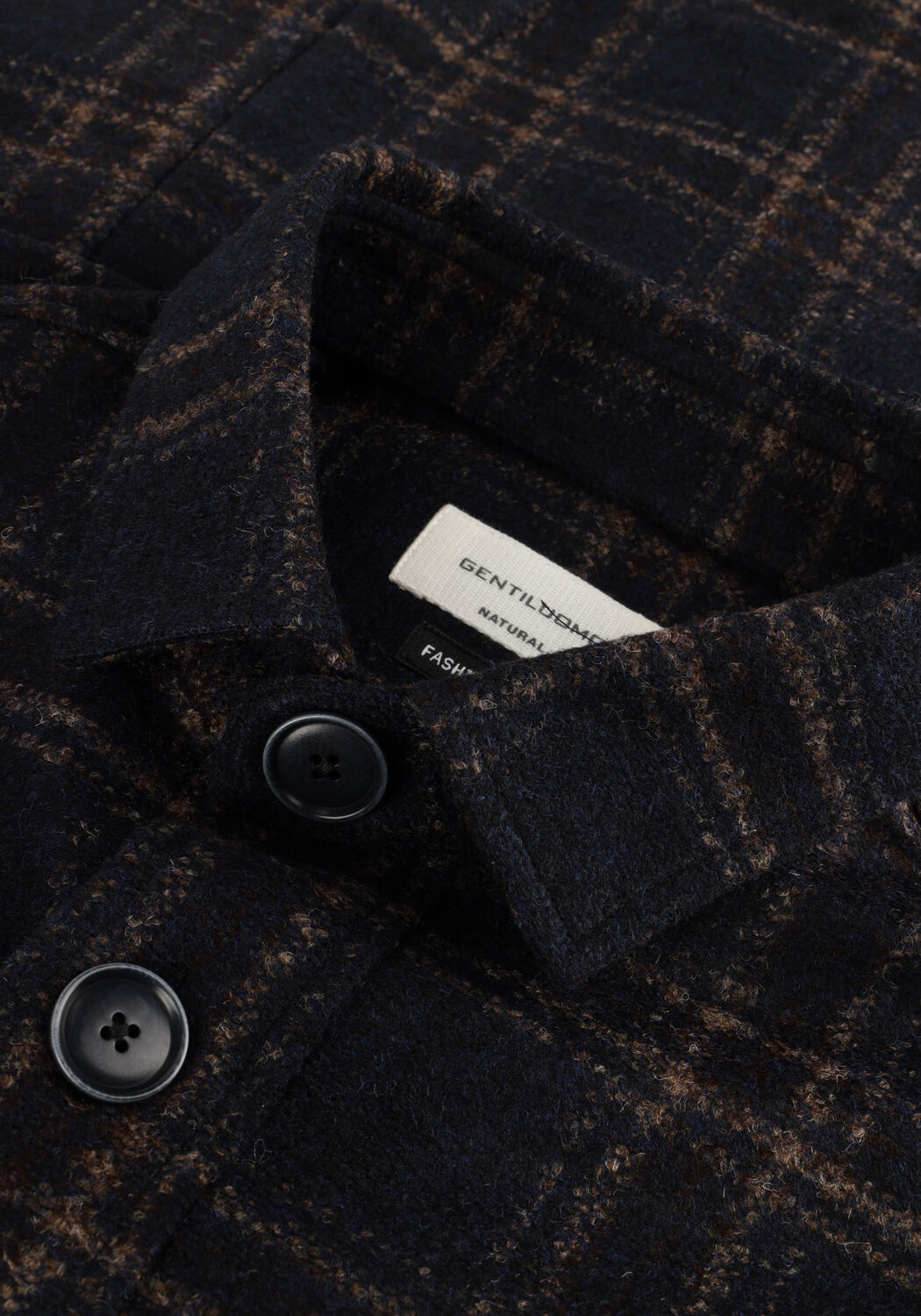 Donkerblauwe GENTILUOMO Overshirt S8260-982 - large