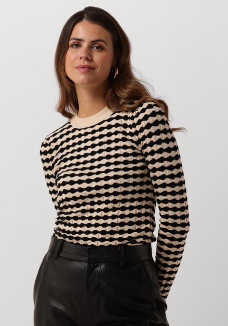 Zwarte ANOTHER LABEL Trui ASTER KNITTED PULL - large