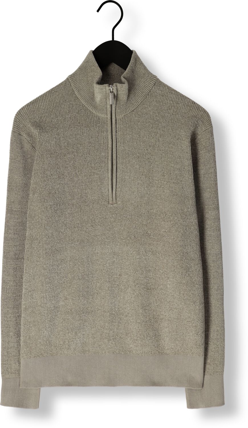 SELECTED HOMME Heren Truien & Vesten Slhrodney Ls High Neck Half Zip Groen