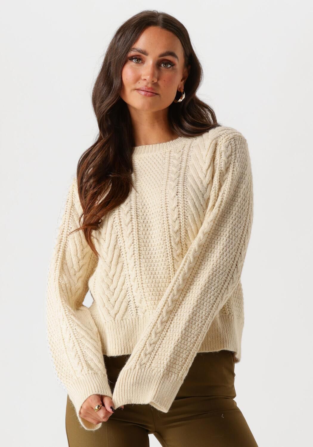 MODSTRÖM Modström Dames Truien & Vesten Grannonmd O-neck Beige