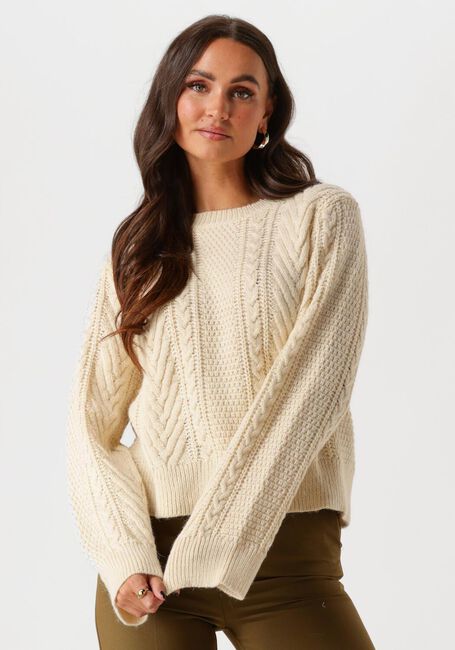Beige MODSTRÖM Trui GRANNONMD O-NECK - large