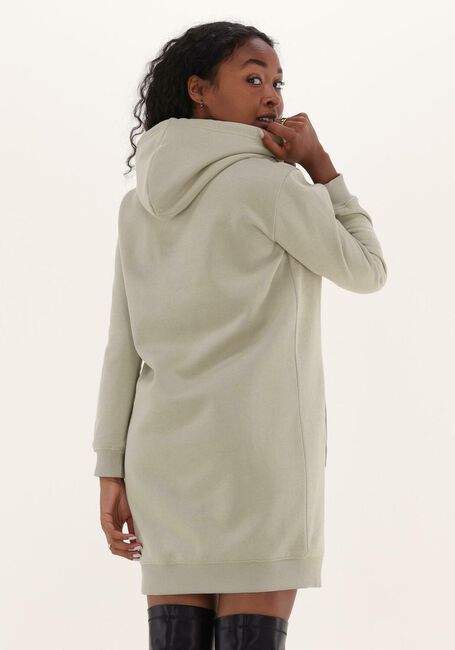 Beige CALVIN KLEIN Mini jurk MONOGRAM HOODIE DRESS - large