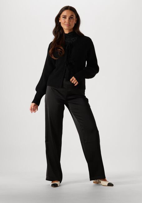 Zwarte NEO NOIR Pantalon DEBRA HEAVY SATEEN PANTS - large