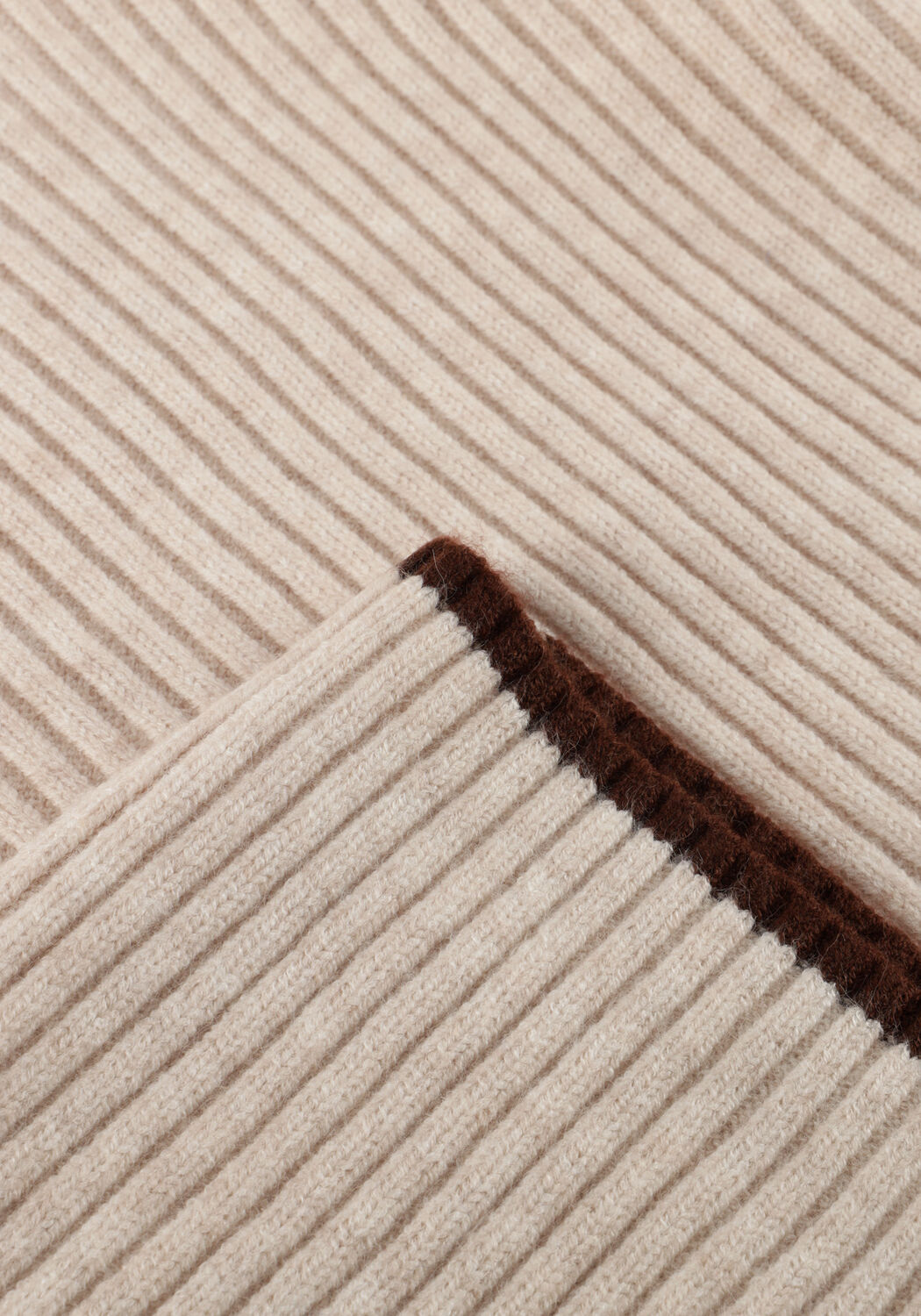 Beige CO'COUTURE Trui ROW PUFF RIB ROLLNECK - large