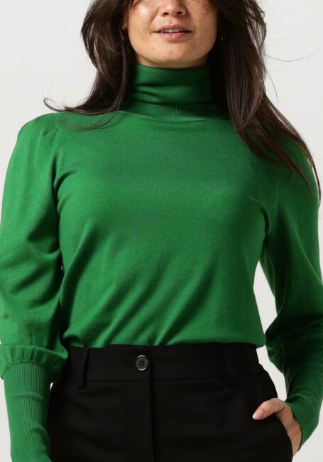 Groene NOTRE-V Coltrui BASIC KNIT BLOUSE - large