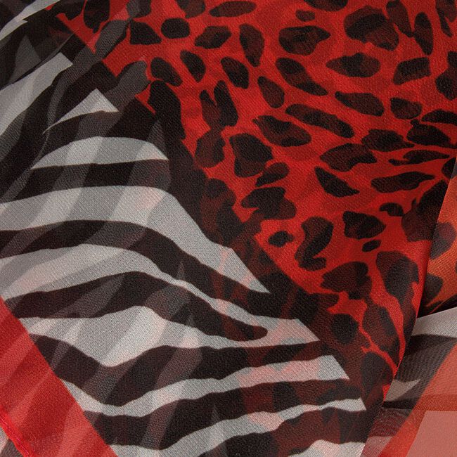 Rode ROMANO SHAWLS AMSTERDAM Sjaal SHAWL ANIMAL ZEBRA Rode ROMANO SHAWLS AMSTERDAM Sjaal SHAWL ANIMAL ZEBRA - large