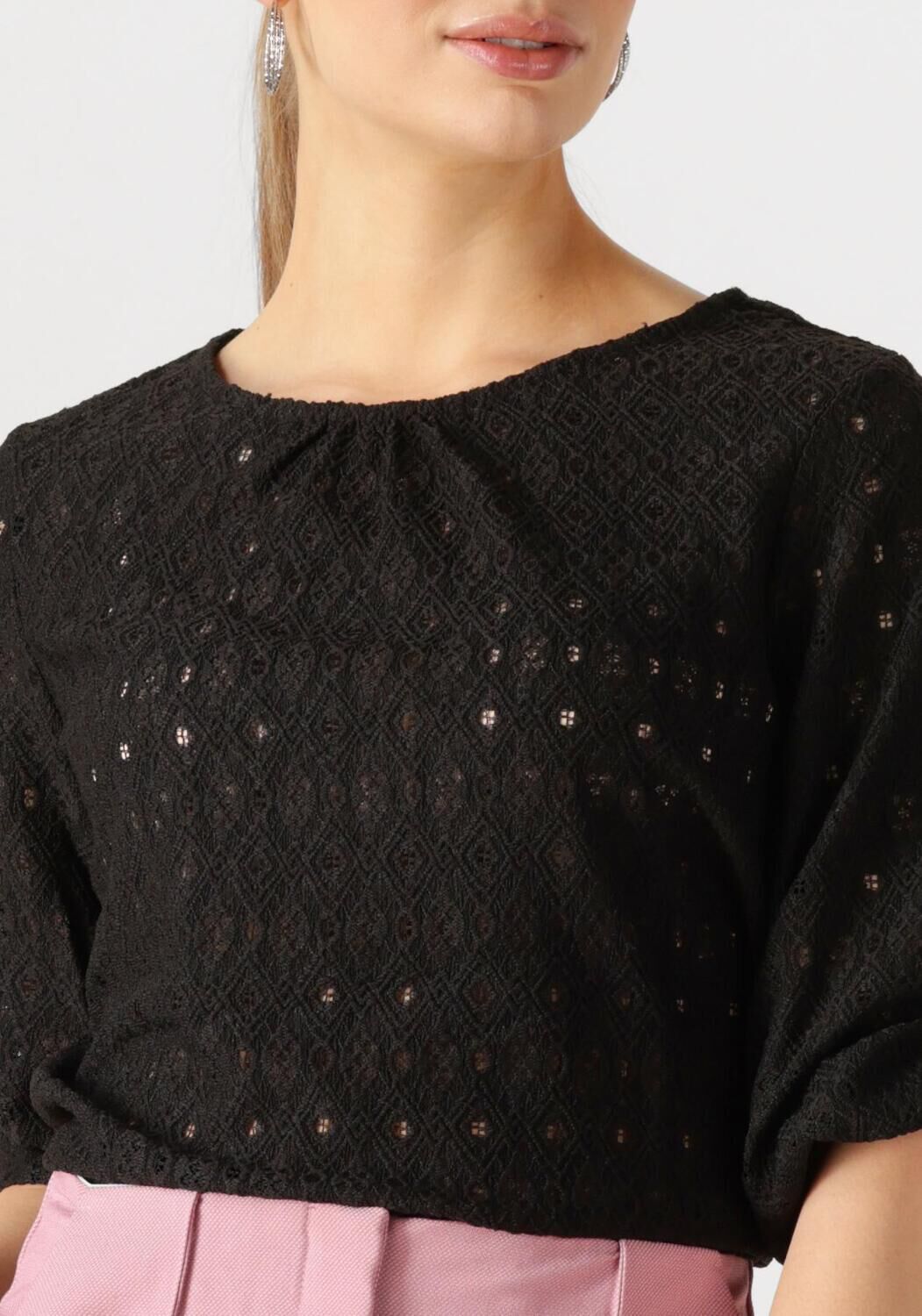 OBJECT Dames Blouses Objlaila 3 4 Re Top Zwart