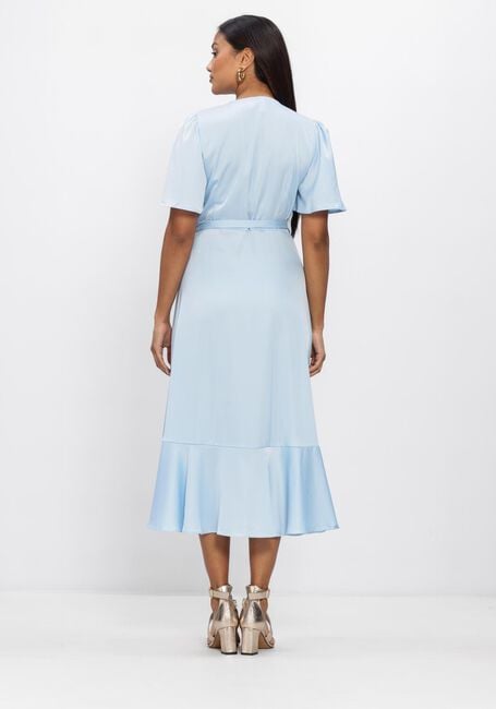 Lichtblauwe Y.A.S. Midi jurk YASTHEA 2/4 MIDI WRAP DRESS S. - large