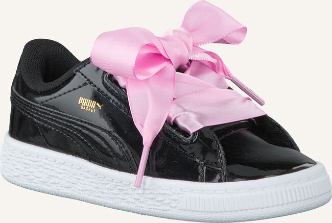 Zwarte PUMA Lage sneakers BASKET HEART PATENT KIDS Zwarte PUMA Lage sneakers BASKET HEART PATENT KIDS - large