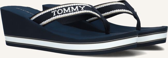 Blauwe TOMMY HILFIGER Teenslippers HILFIGER WEDGE BEACH Blauwe TOMMY HILFIGER Teenslippers HILFIGER WEDGE BEACH - large