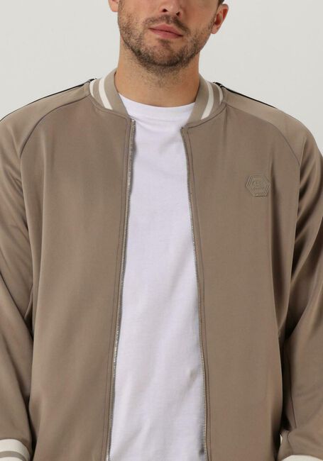 Taupe CRUYFF Vest SANTINO SCUBA TRACK TOP - large