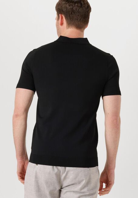 Zwarte GENTI T-shirt POLO BUTTON SS K2046-1260 - large