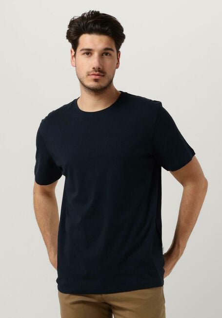 Donkerblauwe SELECTED HOMME T-shirt SLHASPEN SS O-NECK TEE - large