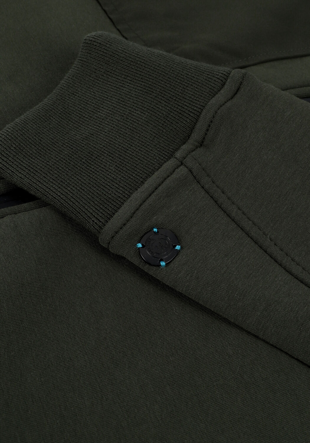 Groene CAST IRON Vest HOODED SLIM FIT COTTON INTERLO - large